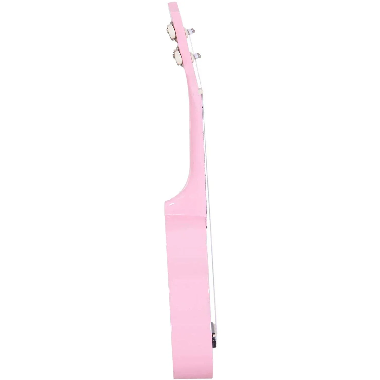 Ukulele Saiteninstrument Anfänger Nylonsaiten Birkenholz Rosa 53 x 17,5 x 6,2 cm - 5