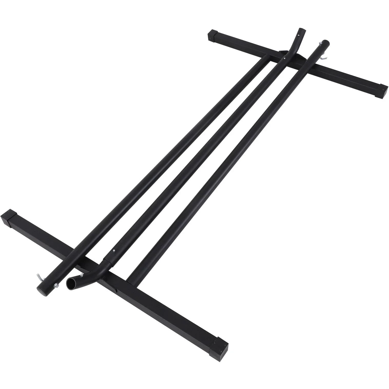 Hängemattengestell für Hängematte Hängemattenständer mit Hacken Garten Strand Metall 360x92x115cm bis 150kg - 0