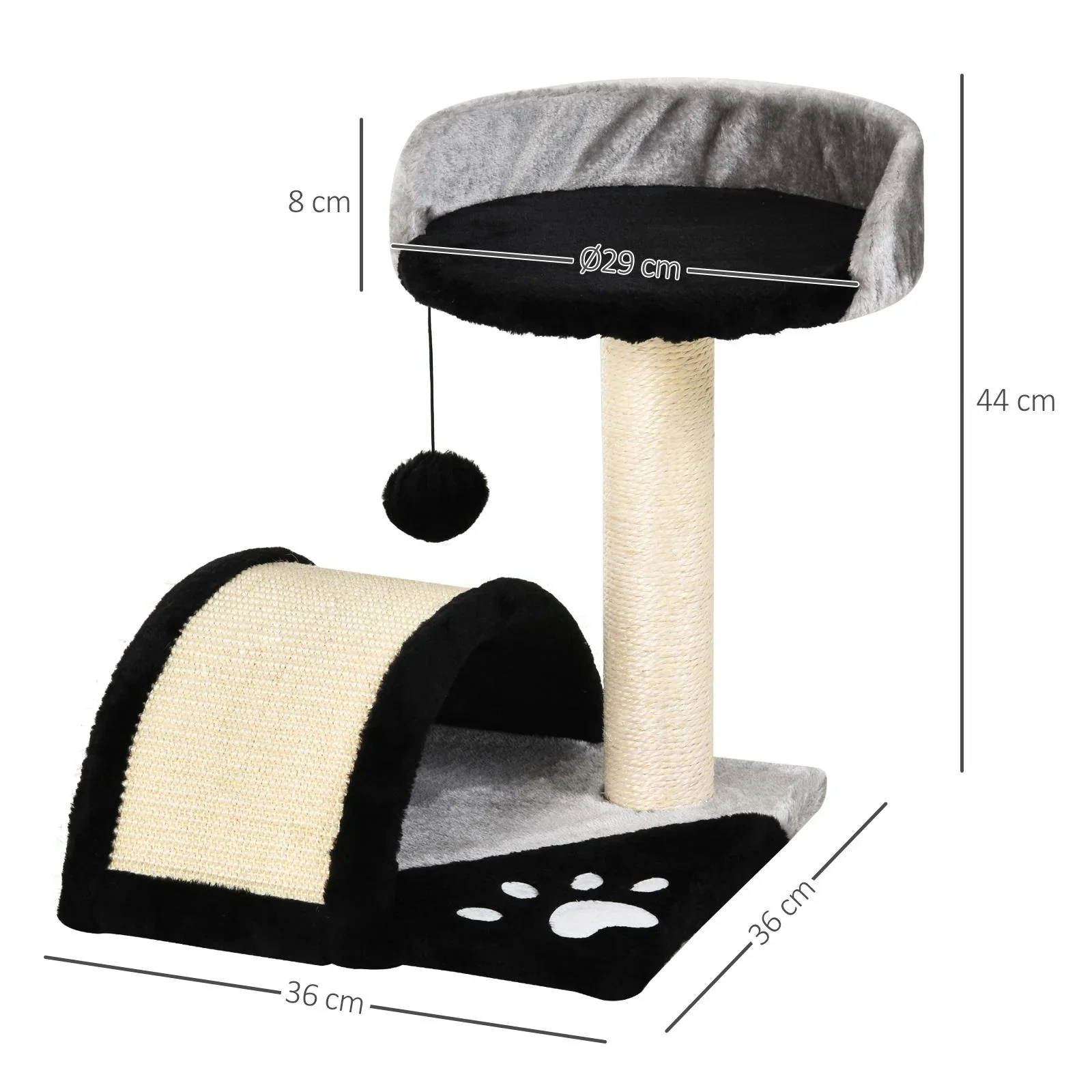 Katzenbaum mit Plüsch - 2