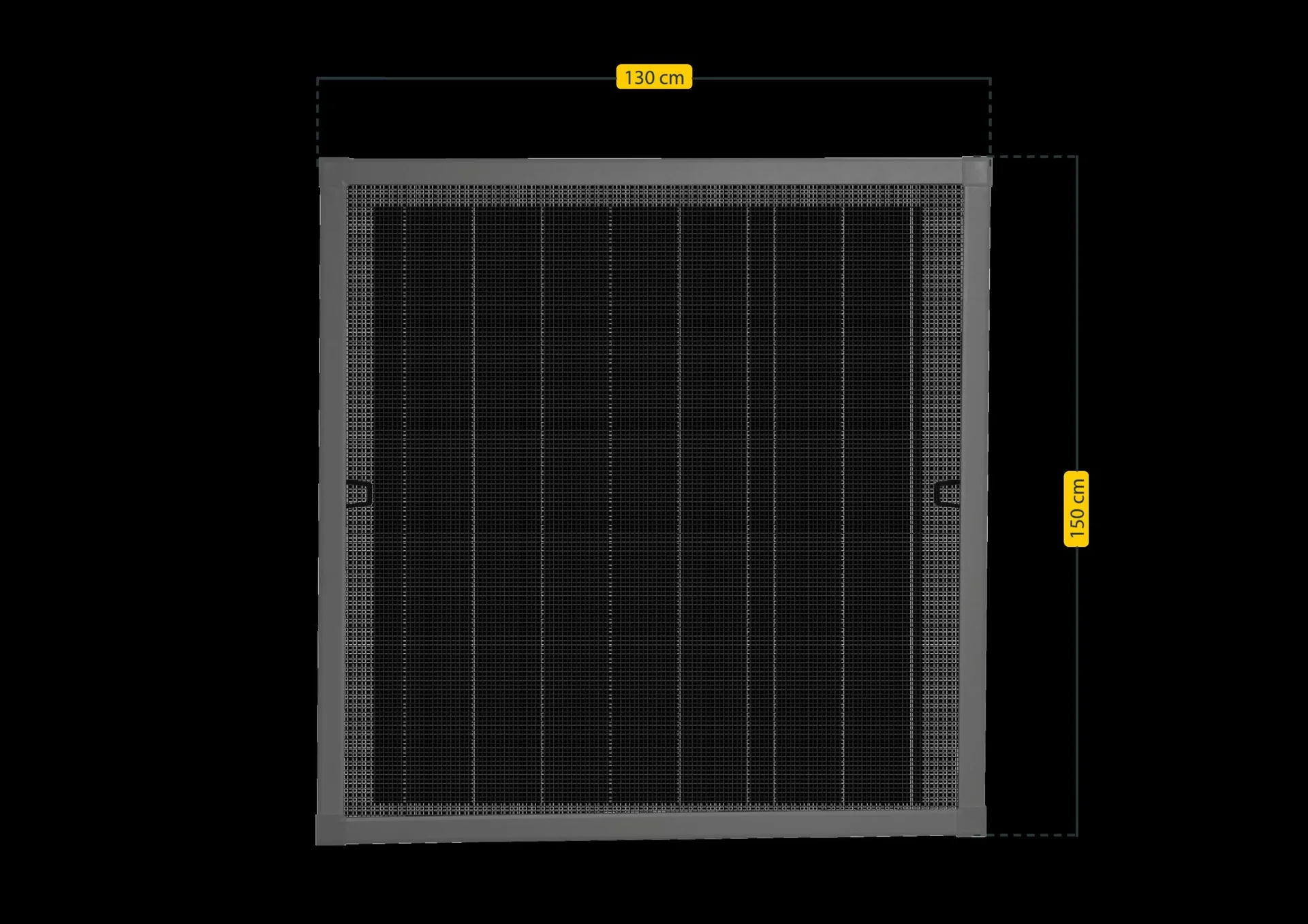 Insektenschutzfenster PLUS mit Alurahmen, Farbe anthrazit, 130 x 150 cm - 1