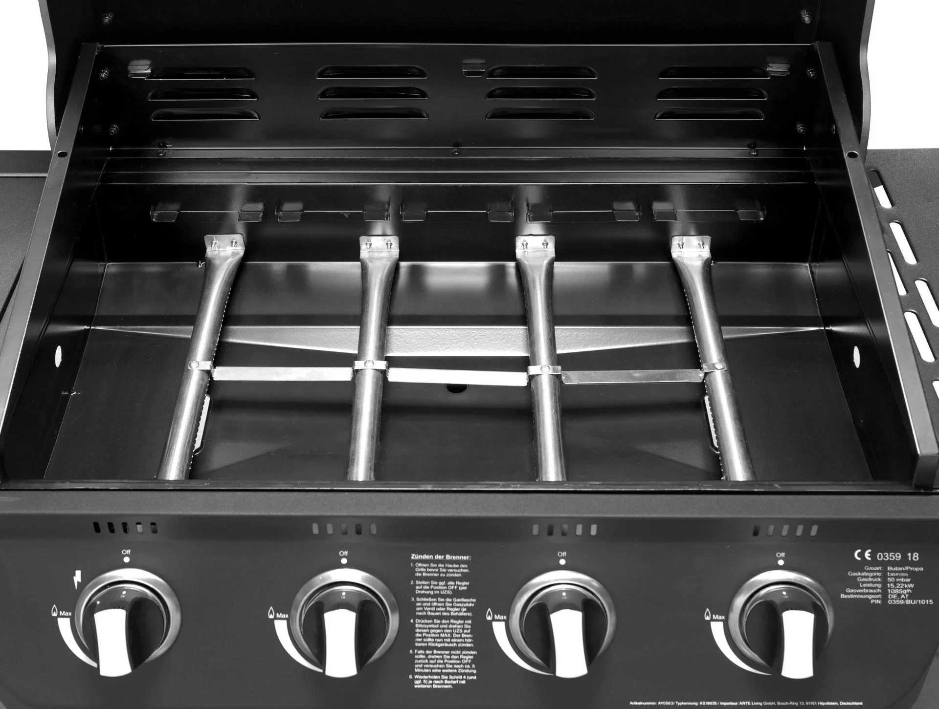 Gasgrill "Columbus" 4+1 Brenner - 5