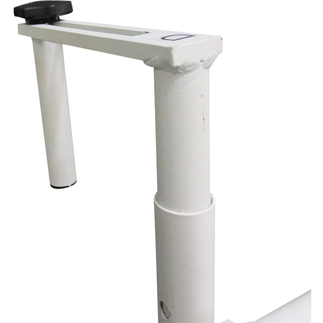 Balkonhängetisch Hängetisch höhenverstellbar halbrund Ø30 cm Terrasse Metall Weiß - 6