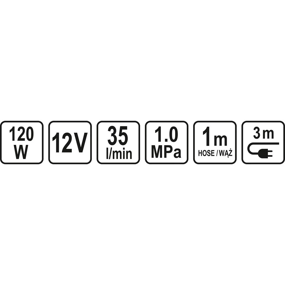Auto-Kompressor - 12V - 120W - 35 l/m - 2