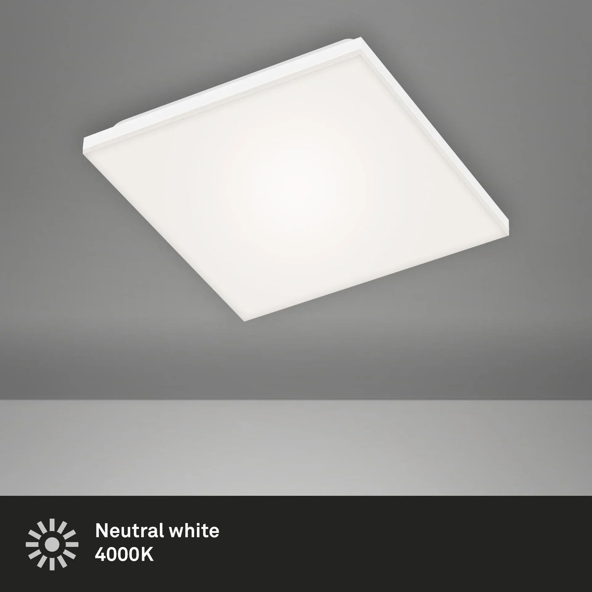 Rahmenloses LED Panel, viereckig, 29,5 cm, 12 Watt, weiß - 3