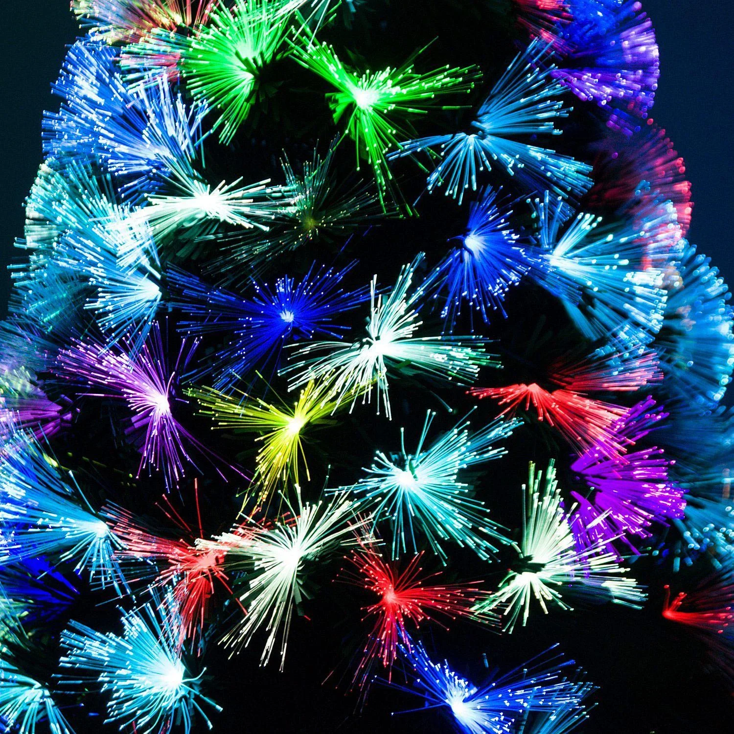 Weihnachtsbaum 120cm mit Ständer Glasfaser 7 Farben grün - 5