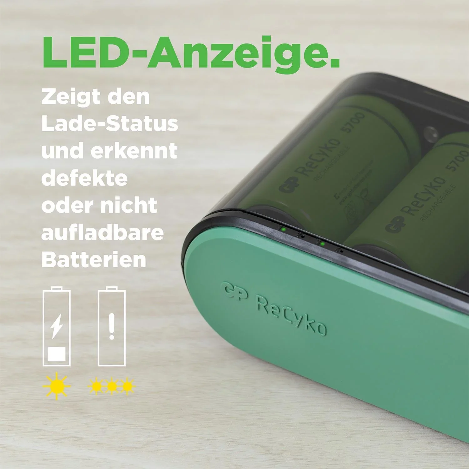 USB Universalladegerät für alle gängigen NiMH Akkus - 5