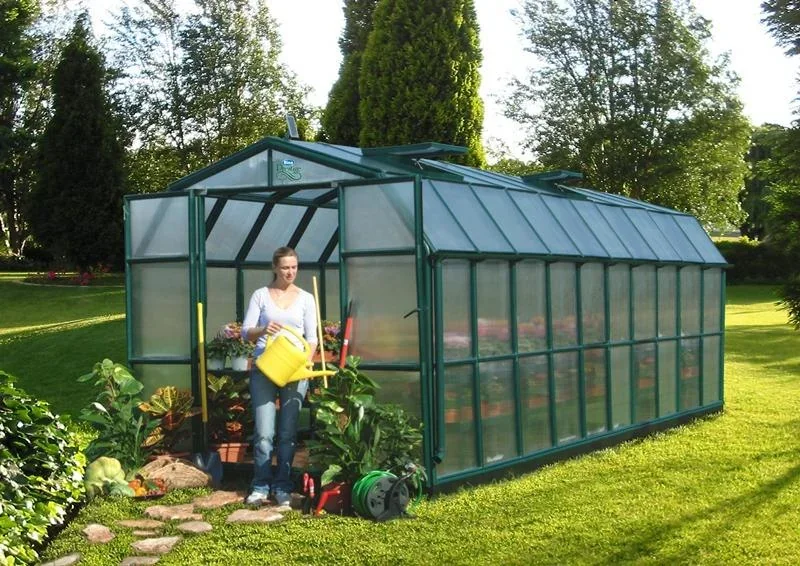 Kunststoff Gewächshaus Grand Gardener 410 mit Fundament, 267 x 639 x 238 cm - 2