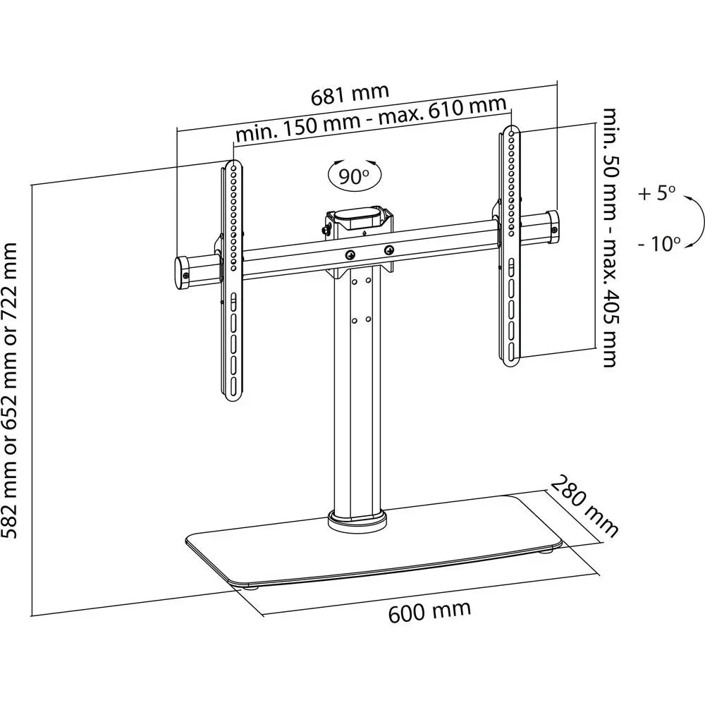 TV-Ständer vollbeweglich 32 - 65 " 45 kg - 3