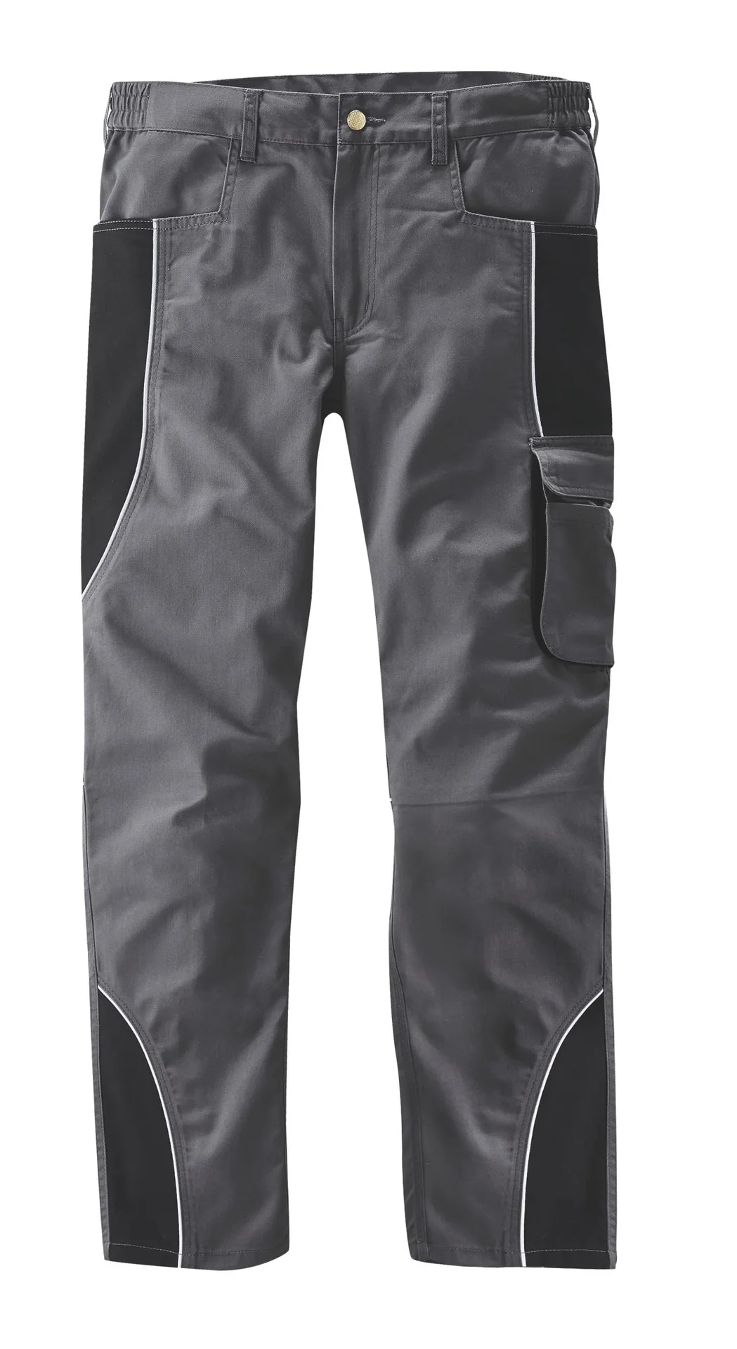 Bundhose mit Reflektorpaspel, Farbe anthrazit/schwarz, Gr.48 - 0