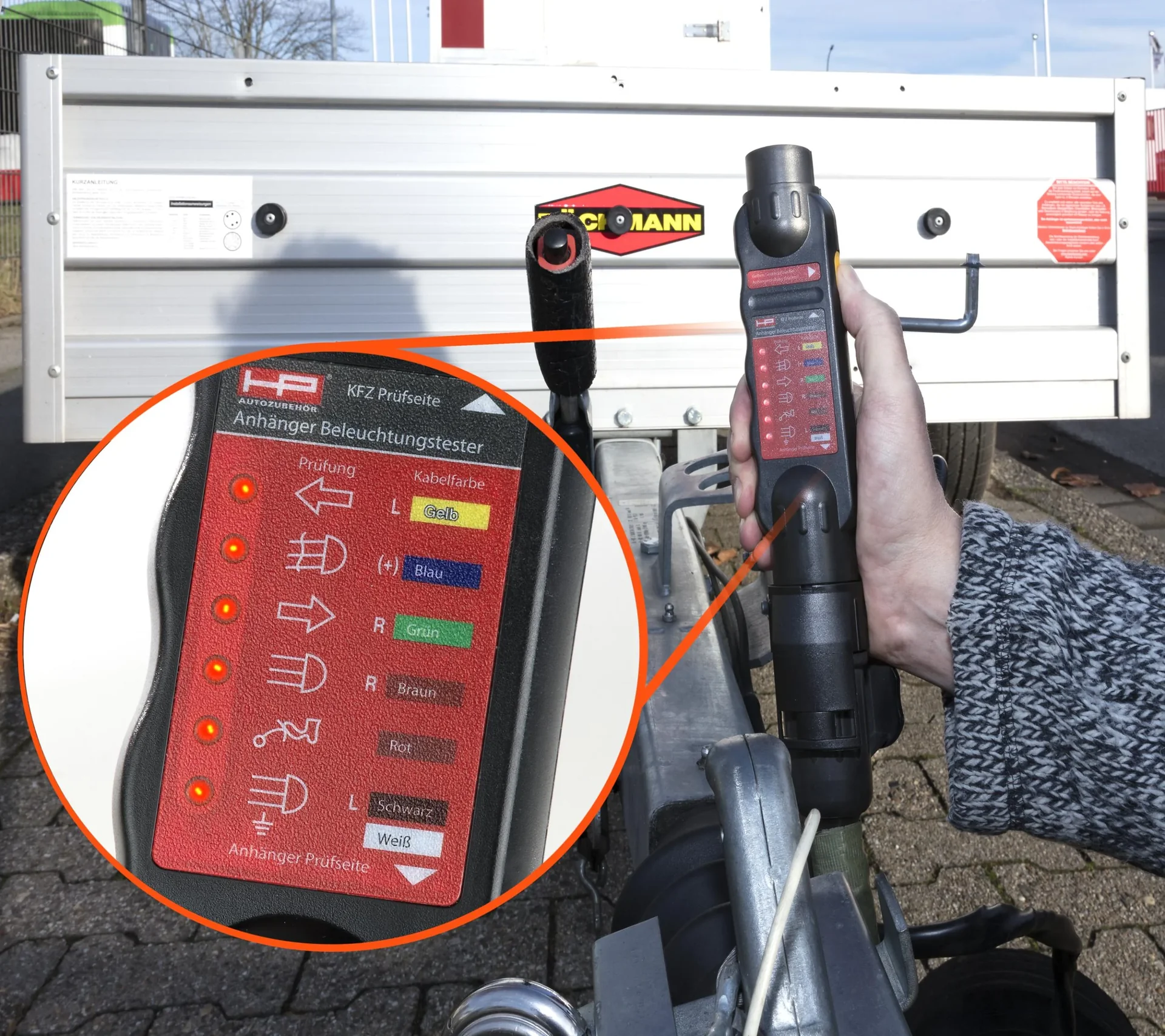 Beleuchtungstester, 12 V mit 7/13 poligen Adapter - 4