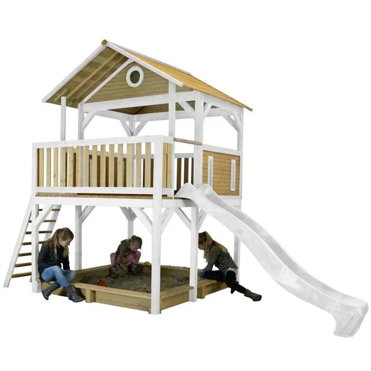 Simba Spielturm Braun/Weiß - Weiße Rutsche - 6