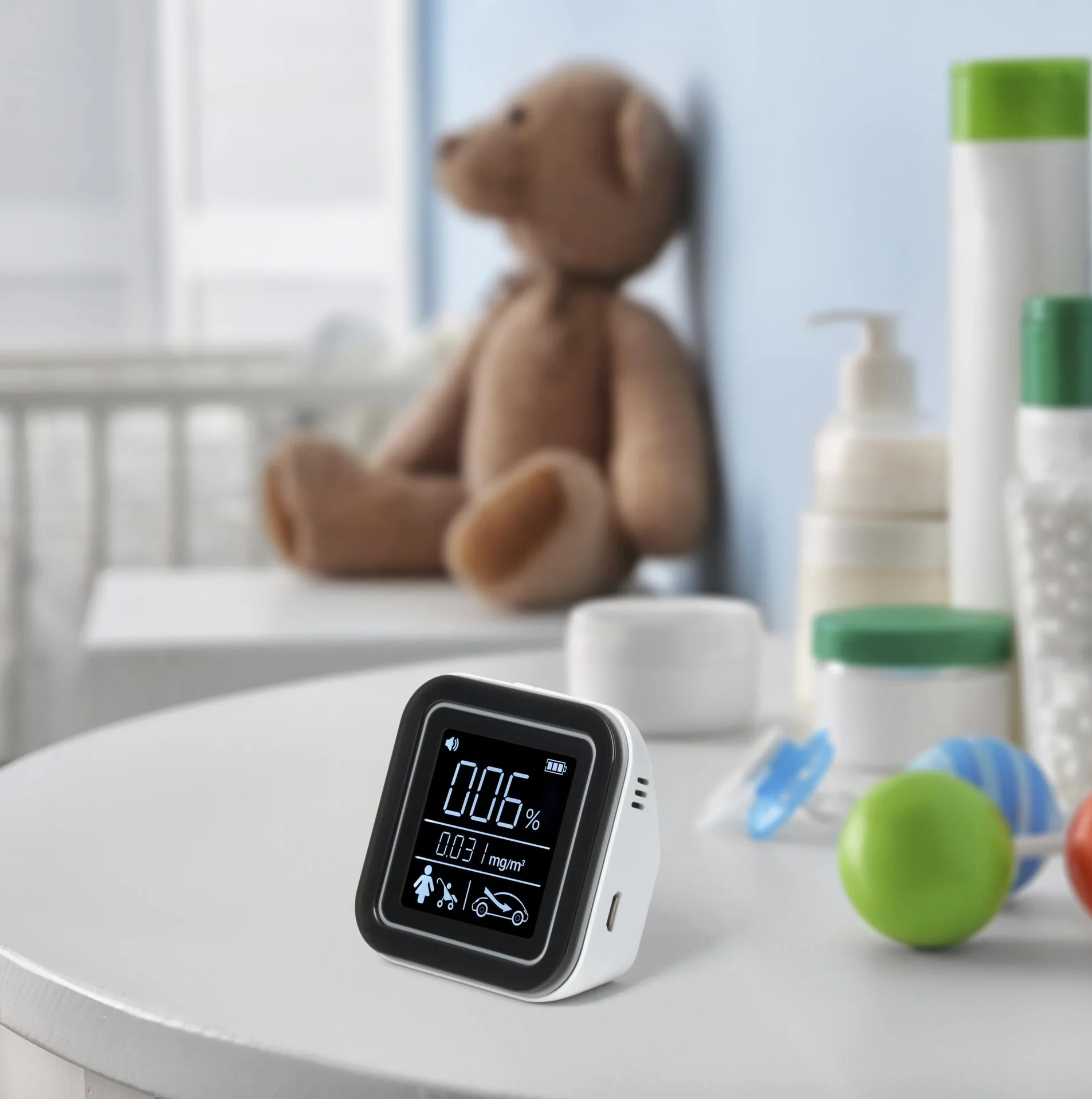 Überwachungsmonitor für Luftqualität mit LCD-Anzeige - 2