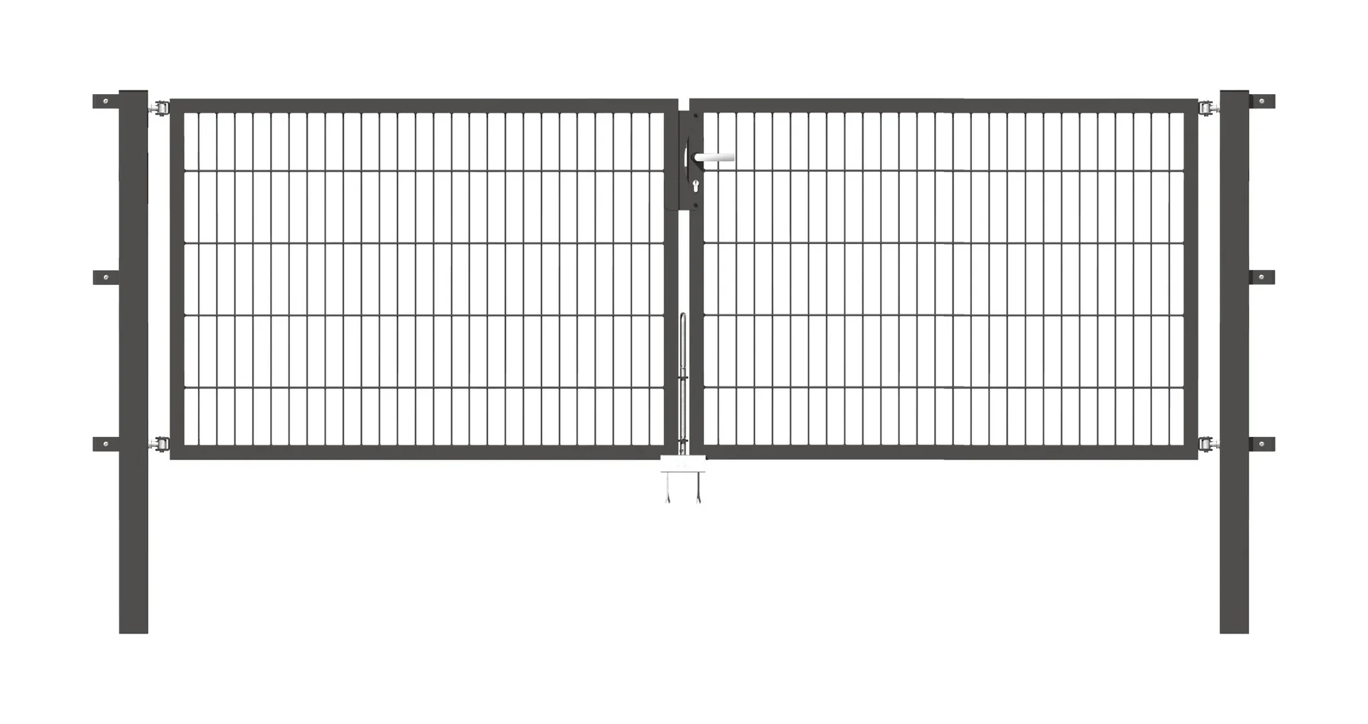Doppeltor-Set Flexo inkl. Pfosten 3 x 1 m anthrazit - 0