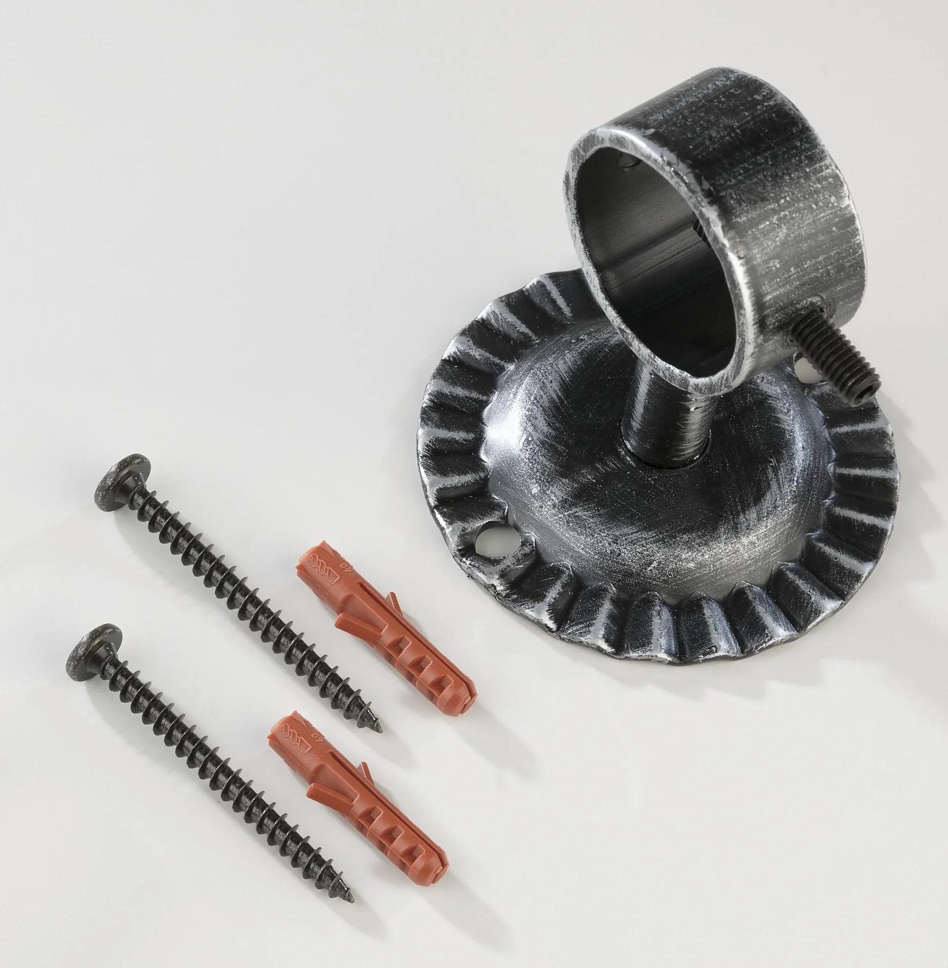 Seilträger mit Befestigungsset, Schmiedeeisen - 1