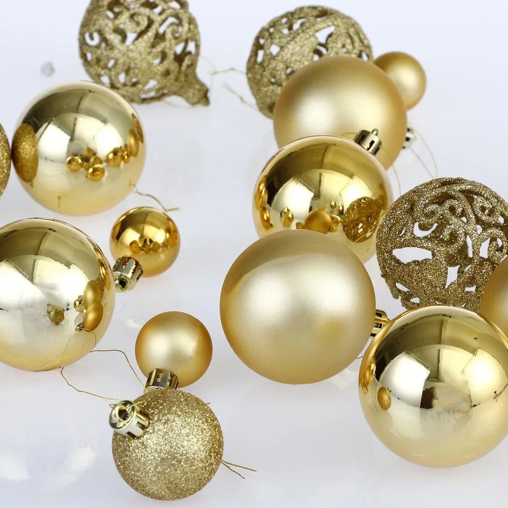 Weihnachtskugeln - Christbaumschmuck - Gold 100 Stk. - 0