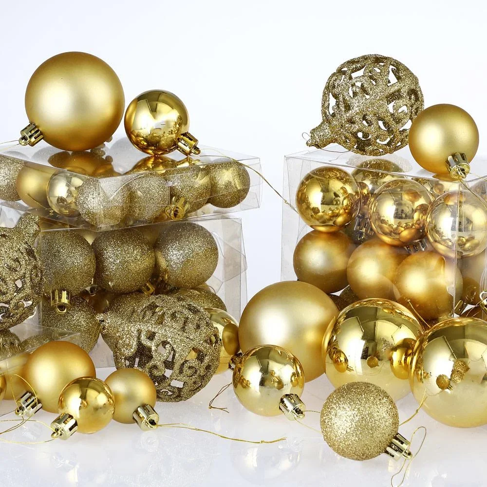 Weihnachtskugeln - Christbaumschmuck - Gold 100 Stk. - 3