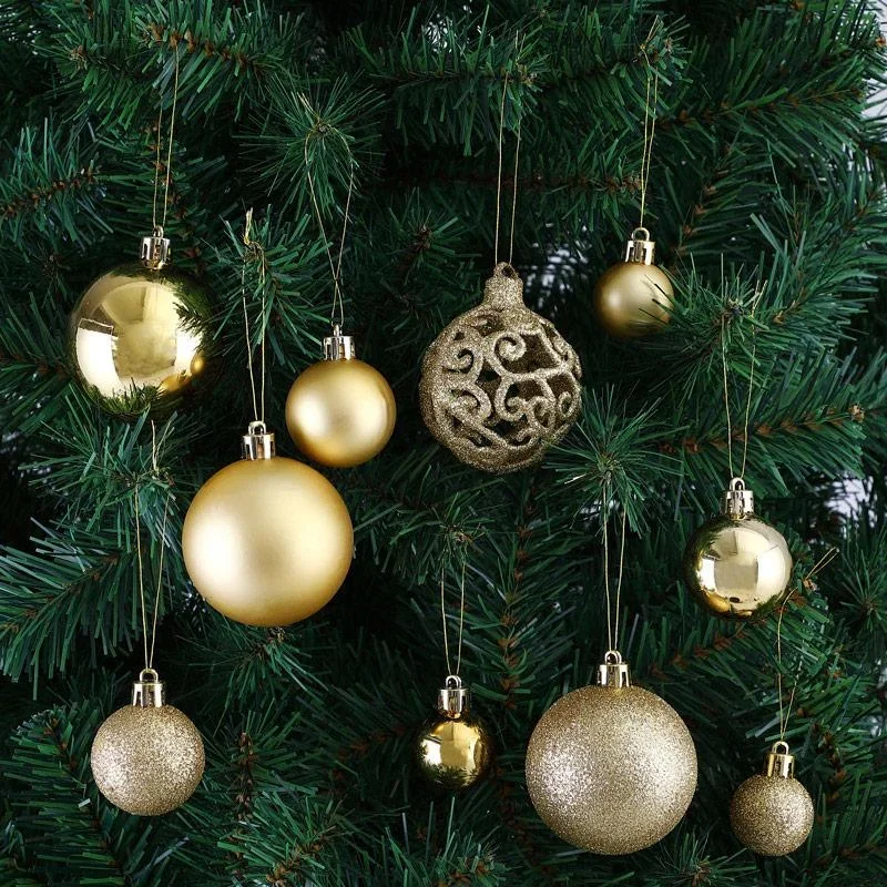 Weihnachtskugeln - Christbaumschmuck - Gold 100 Stk. - 5