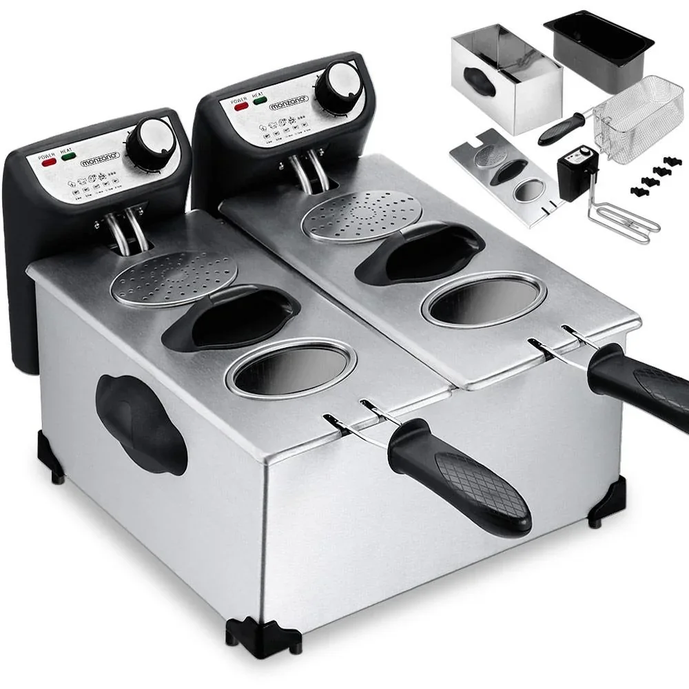 Fritteuse Doppel-Friteuse - 2×3 Liter 43 cm - 2