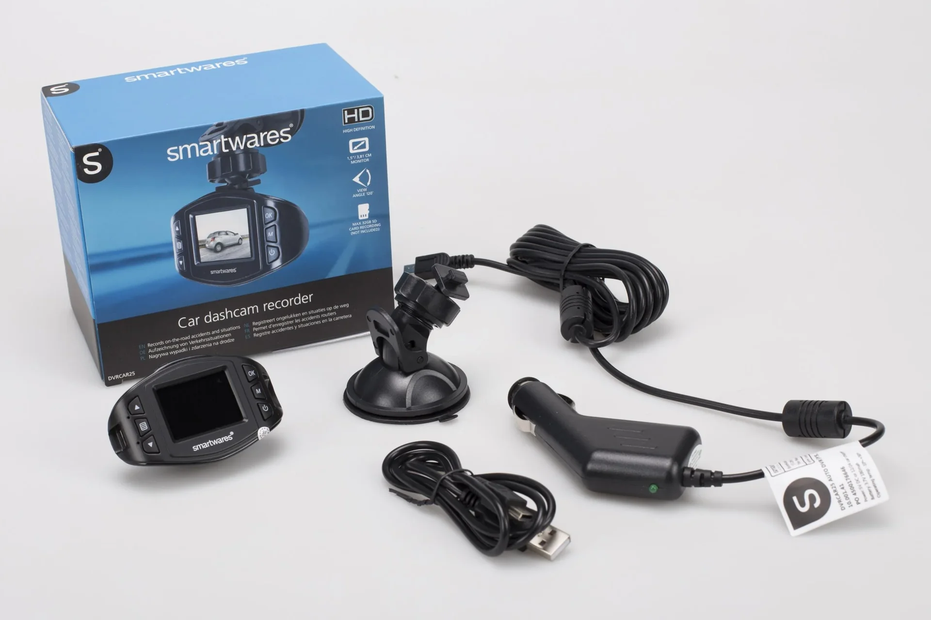 Dashcam Full-HD 1080P mit 120° Erfassungswinkel und 1,5 Zoll Display - 1