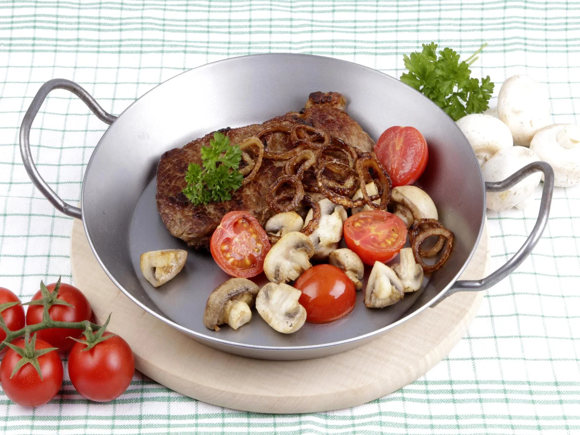 Gesundheits-Eisenpfanne mit Griffen, 24cm - 6