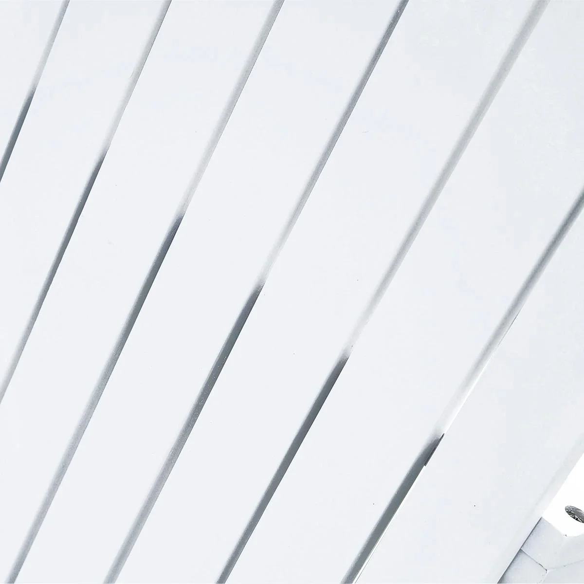 Gartenstuhl mit Getränkehalter weiß - 1