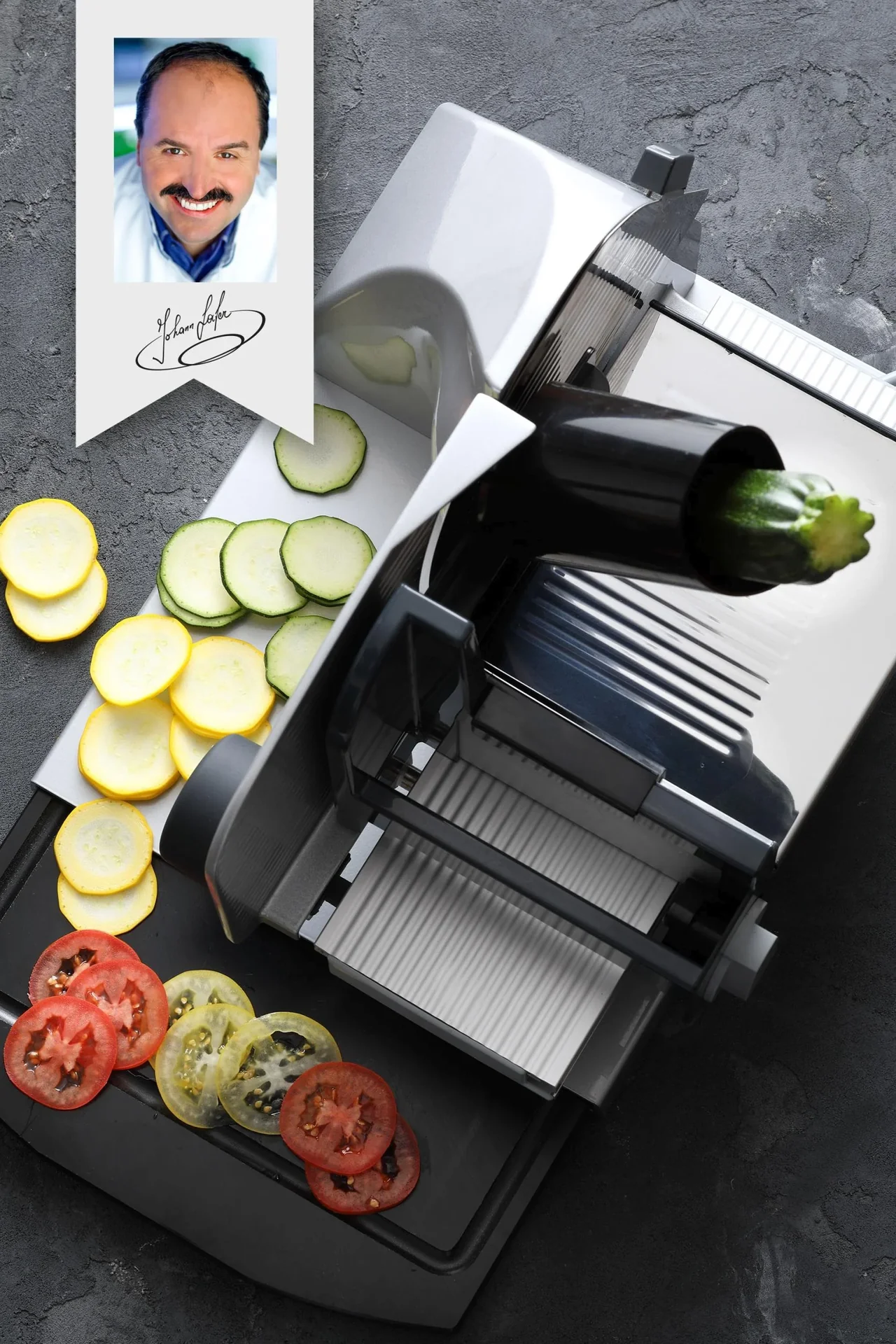 „Minislice“ Aufsatz für Allesschneider, Schwarz, mit GRATIS Rezeptheft - 2