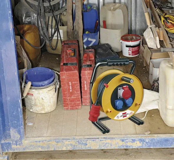 CEE Kabeltrommel Brobusta IP44, Durchmesser 320mm, 40m RN Kabel - 4