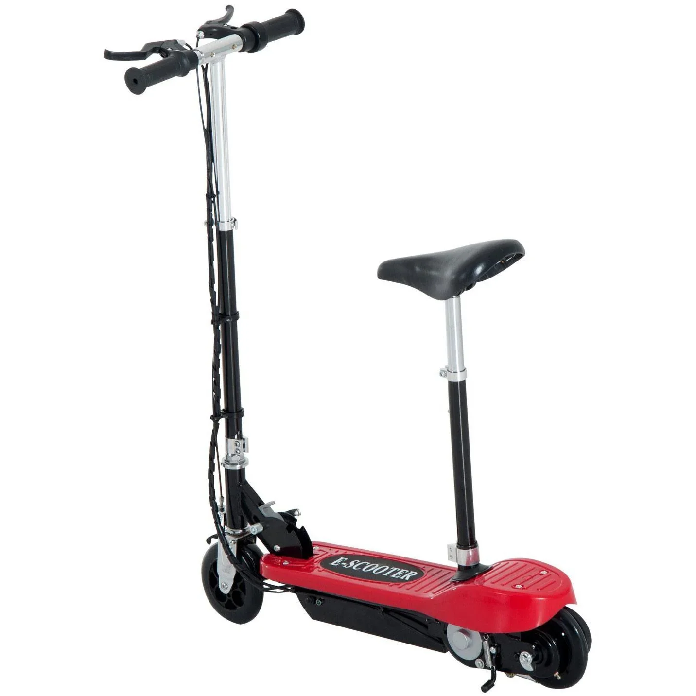 Elektroroller Kinderroller mit Sitz Cityroller 120W Rot - 3
