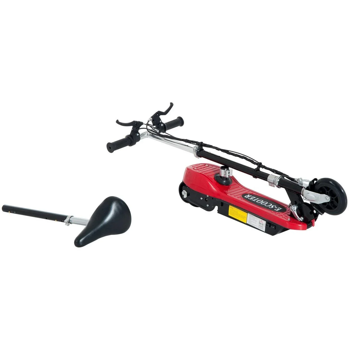 Elektroroller Kinderroller mit Sitz Cityroller 120W Rot - 6