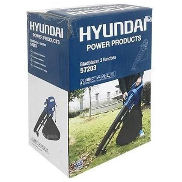 3-in-1 Laubbläser 3000W - Häcksler - Kolben - Vakuum mit Gartenabfallbeutel 30L - 2