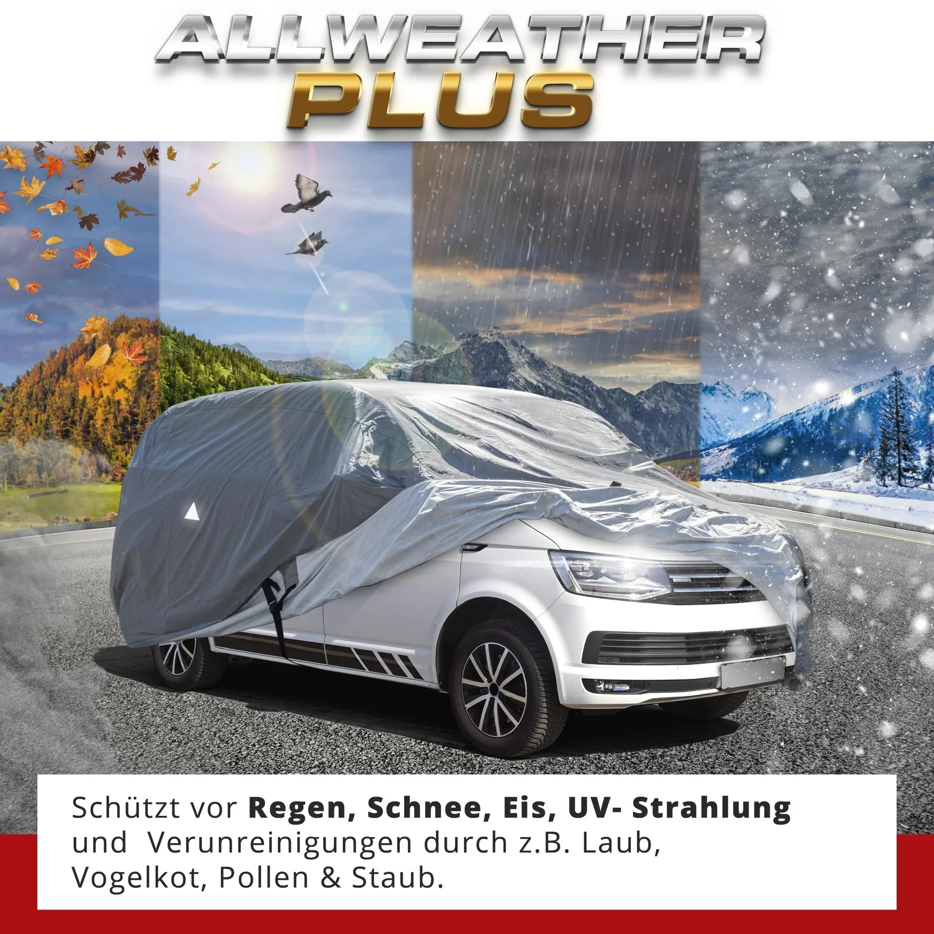 Autoplane All Weather Plus, Bus-Abdeckplane, Transporter-Abdeckung Größe L, kurzer Radstand - 0