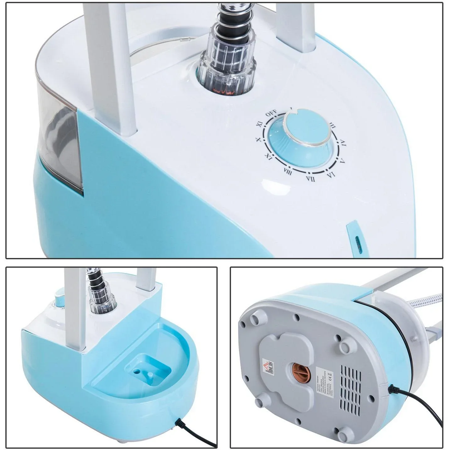 Dampfglätter Station Vertikal 1800W 2L Blau - 0