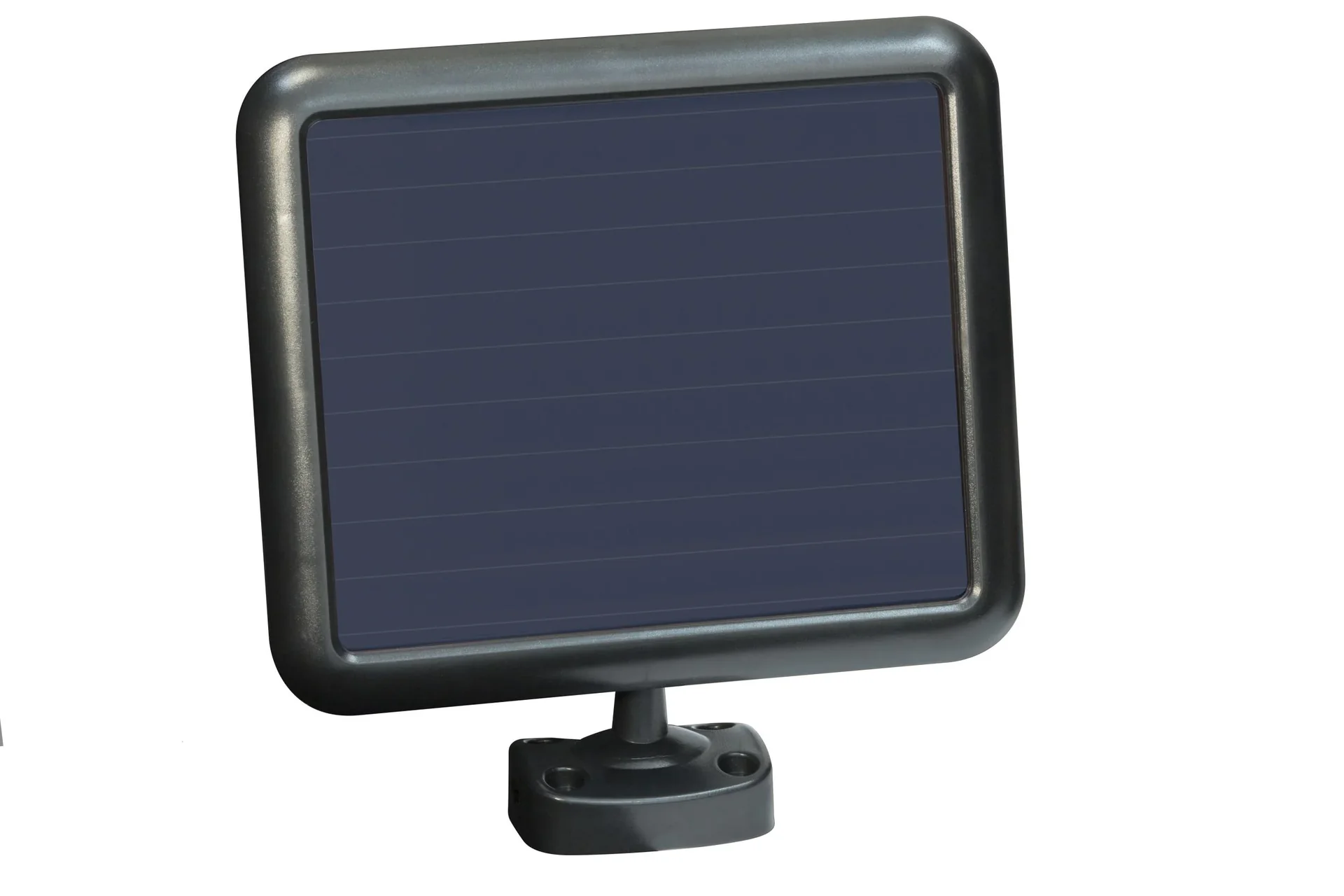 Solar Wandleuchte in schwarz mit separatem Solarpanel - 0