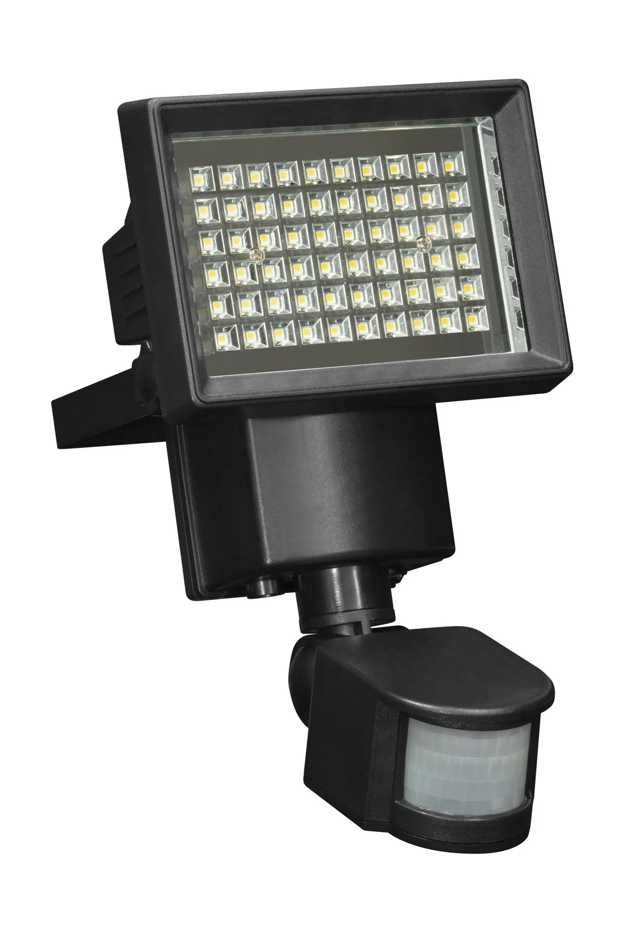 Solar Wandleuchte in schwarz mit separatem Solarpanel - 1