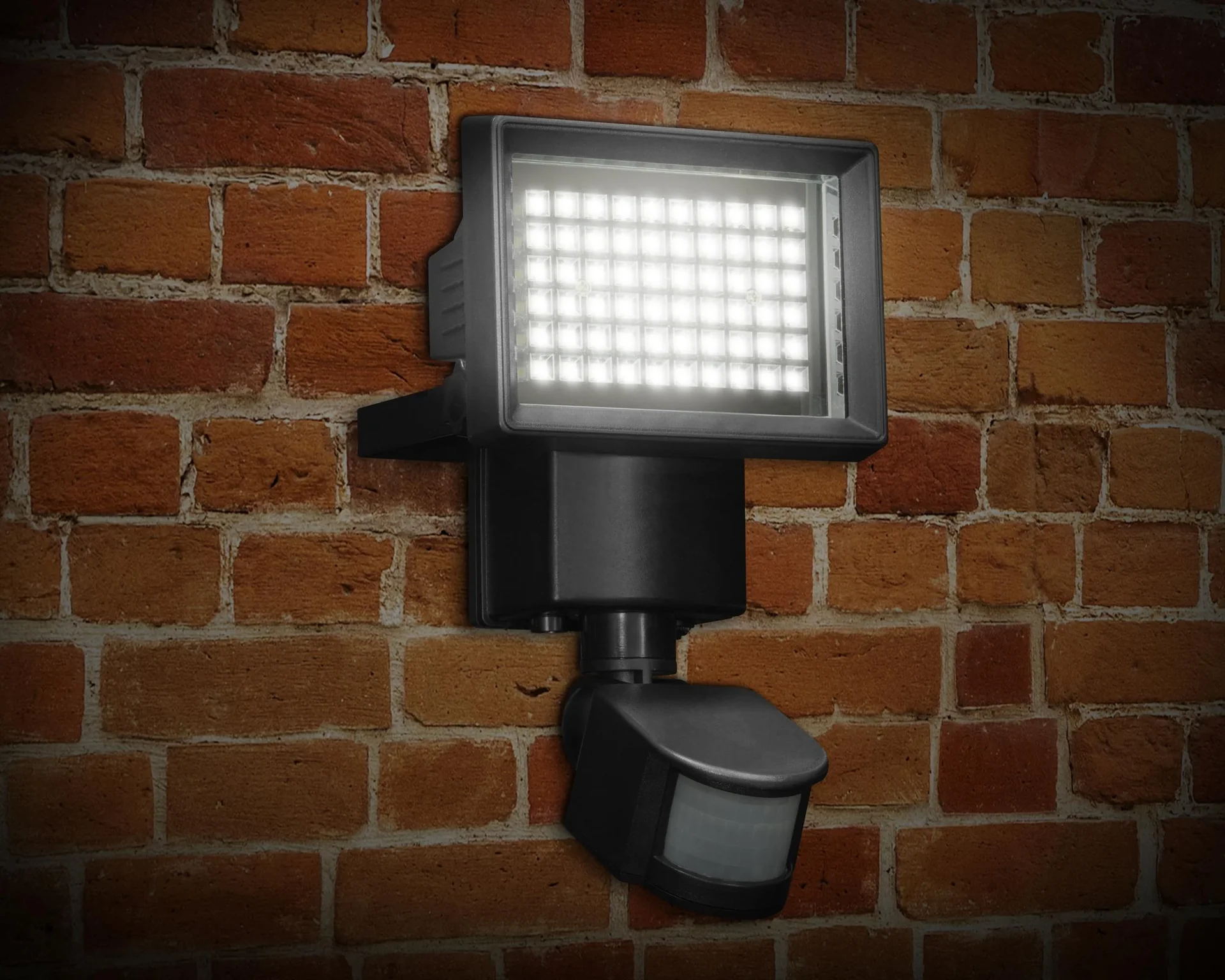 Solar Wandleuchte in schwarz mit separatem Solarpanel - 2