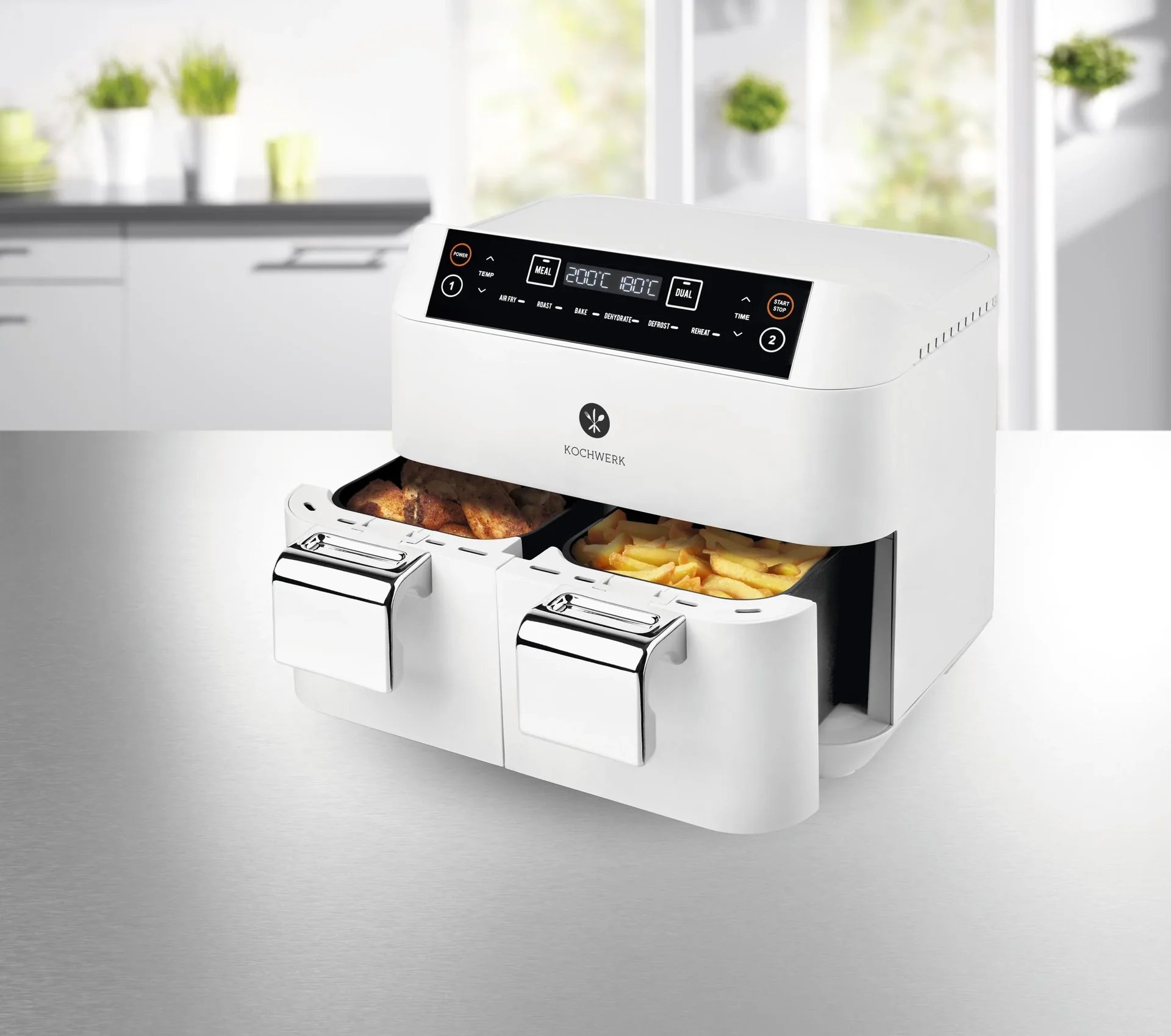 Heißluft-Fritteuse Doppelkorb Kochwerk - 3