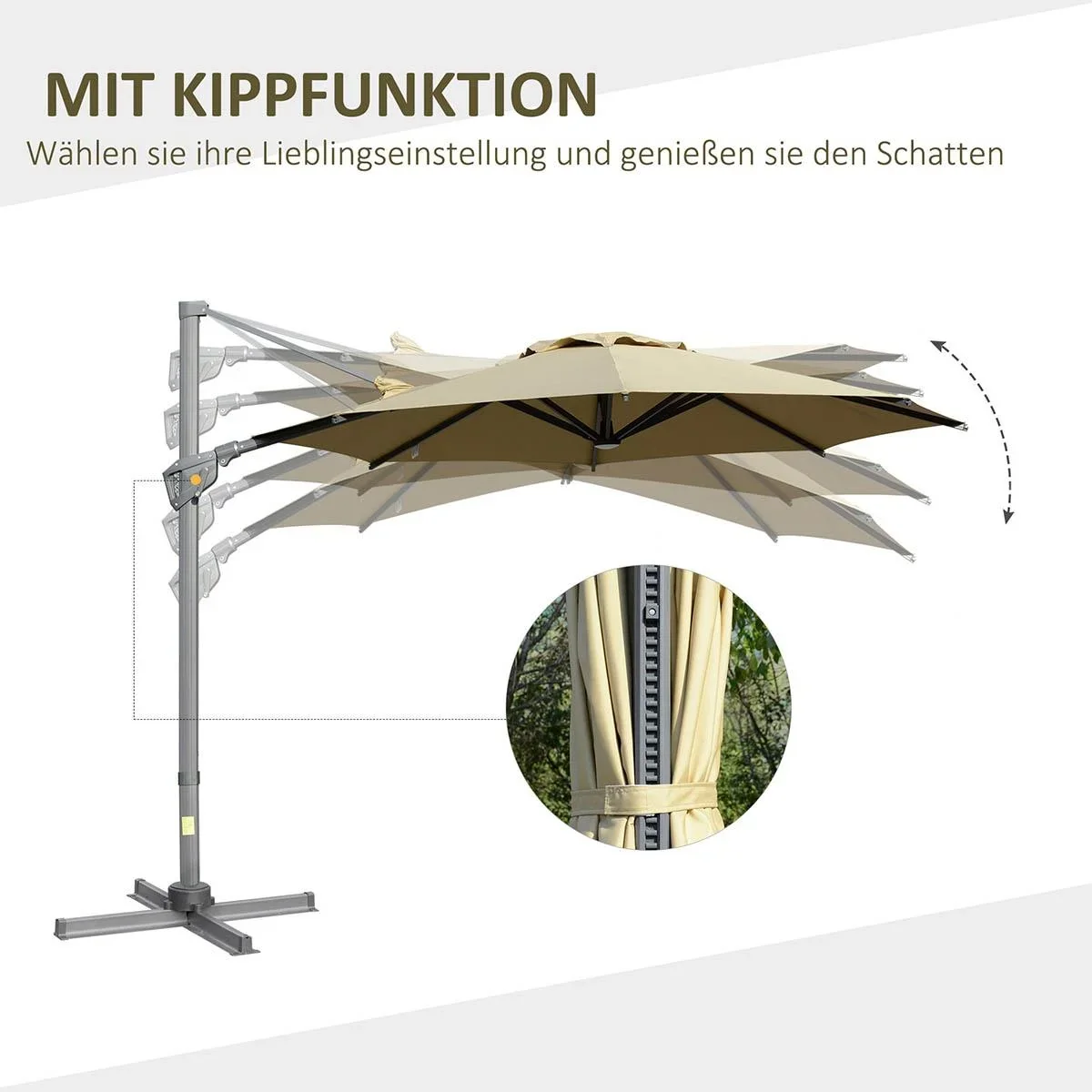 Outdoor-Camping-Handwaschbecken mit Abwassersammelschale 17L hellgrau 83 x 50 x 103 cm - 2