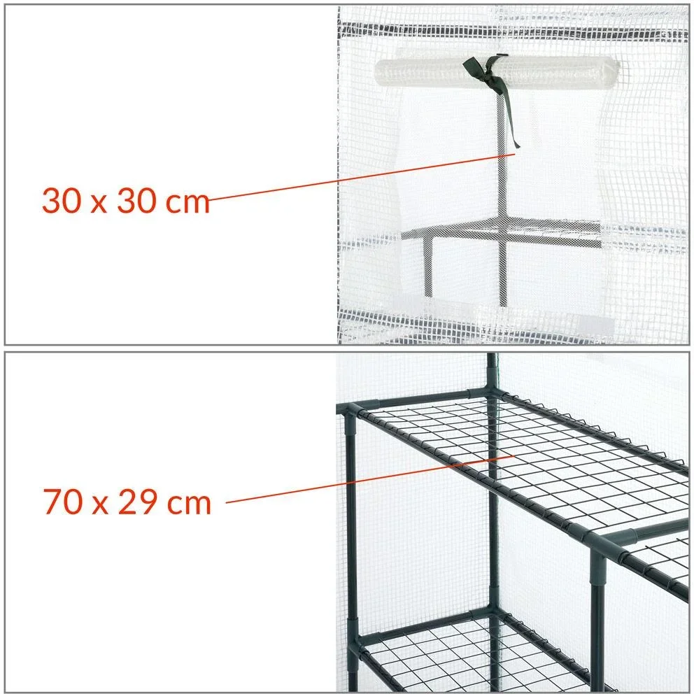 Gewächshaus aus Folie 195x143x143cm - 1