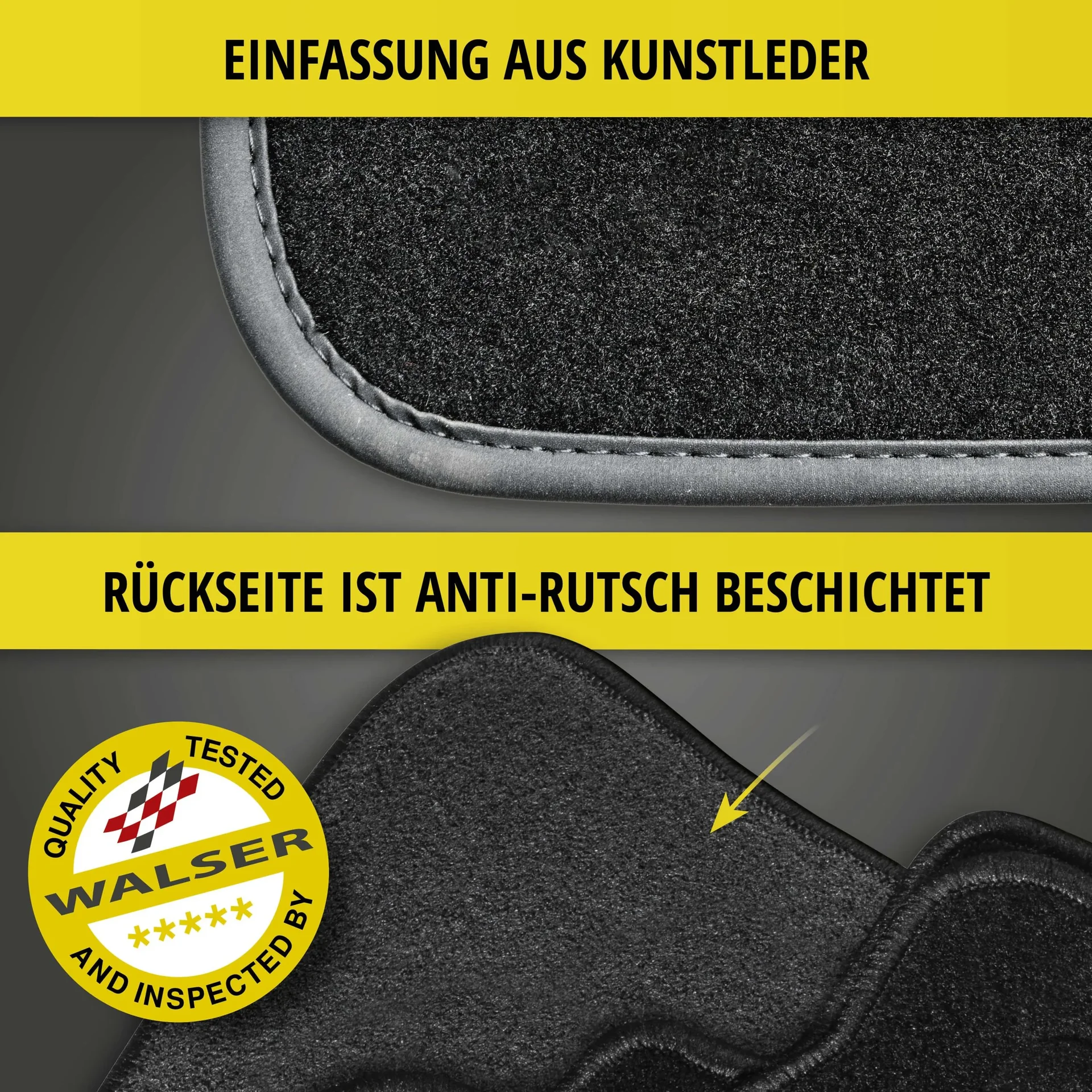 Passform Premium Fußmatten für Volvo S40, V50, 03/2004-07/2012 - 2