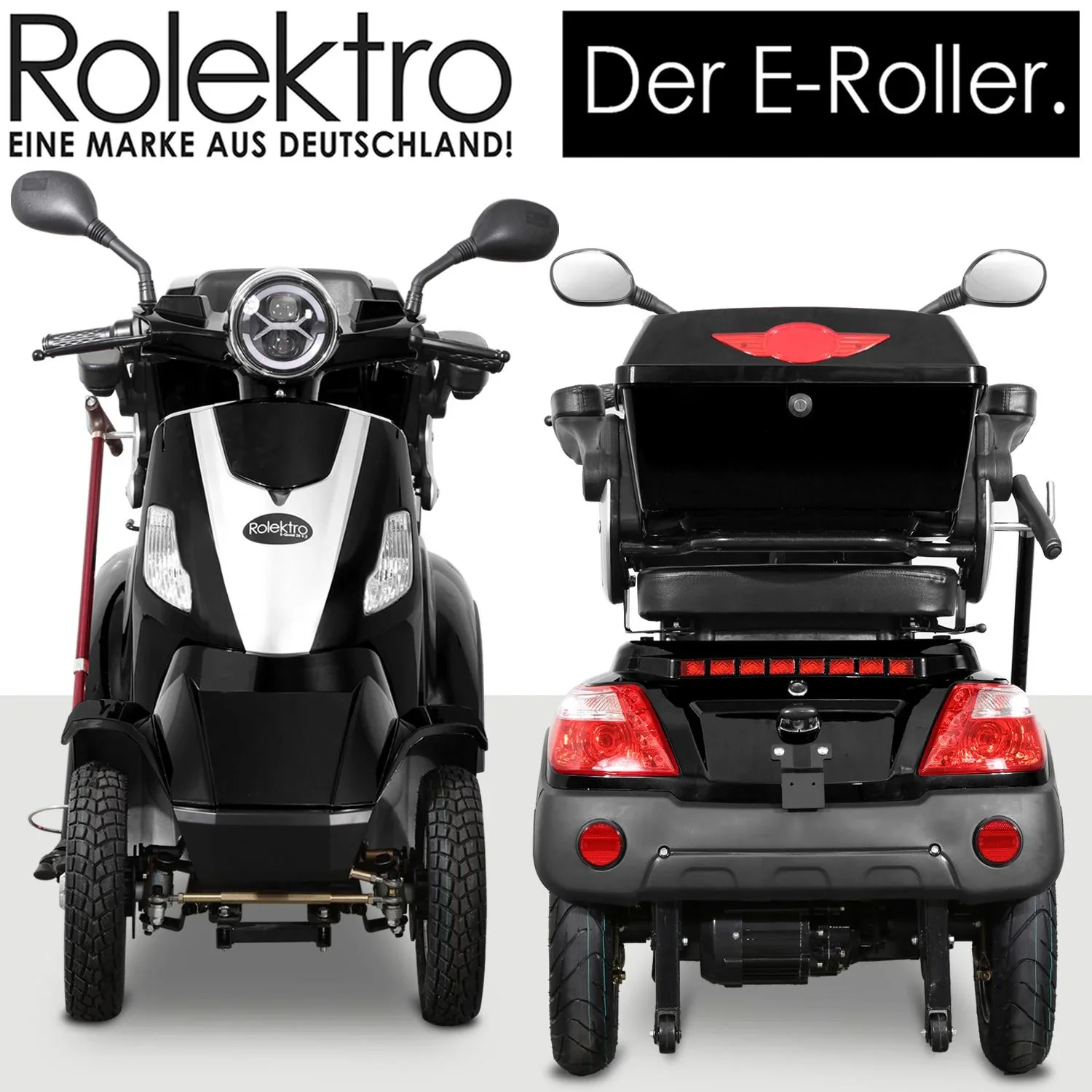 E-Quad 25 V. 2 Schwarz - 1.000 Watt + Straßenverkehrszulassung - 5