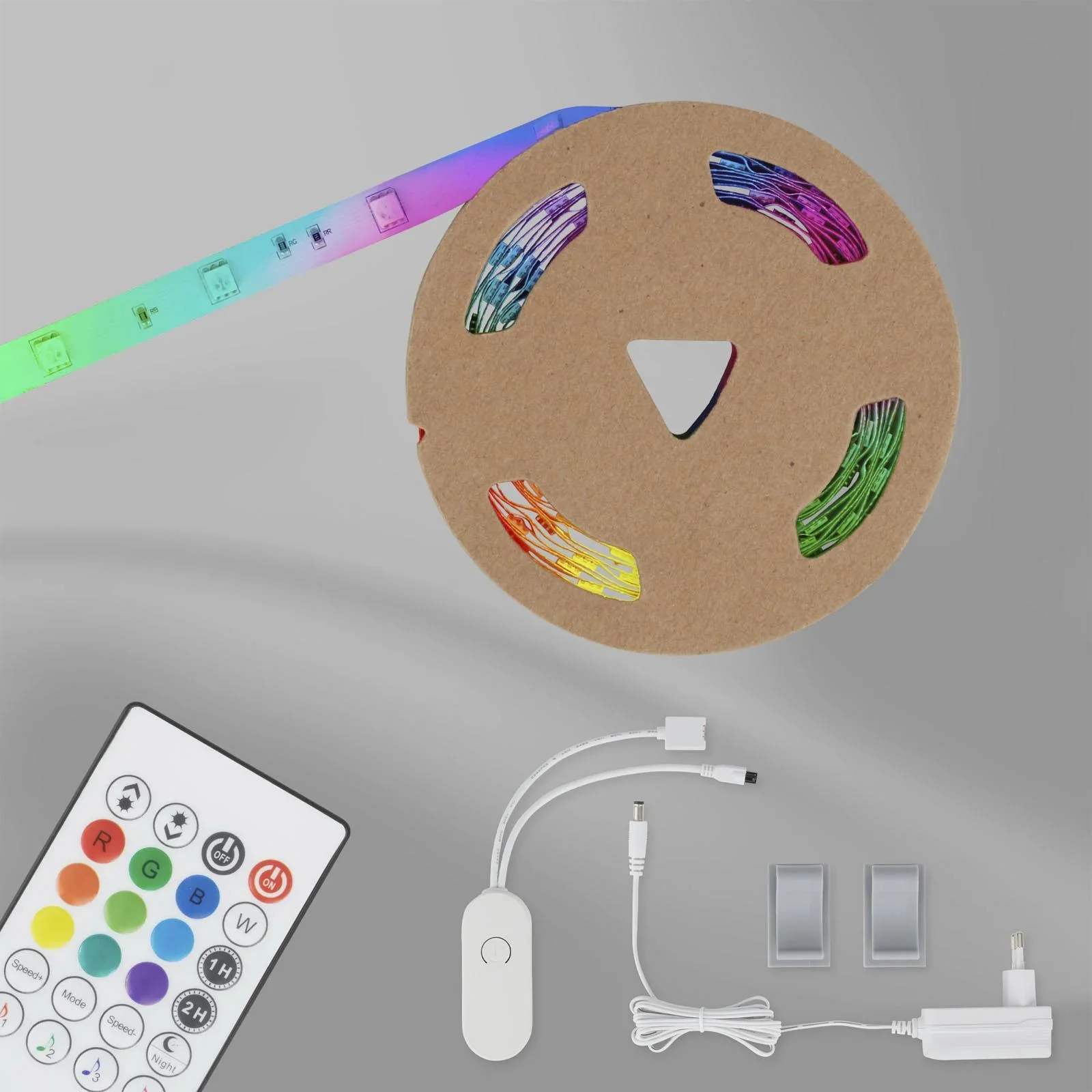 MAGIC RGB-LED Flexband, 3m, Musiksensor, 90 RGB-LEDs, 12W, Fernbedienung - 3