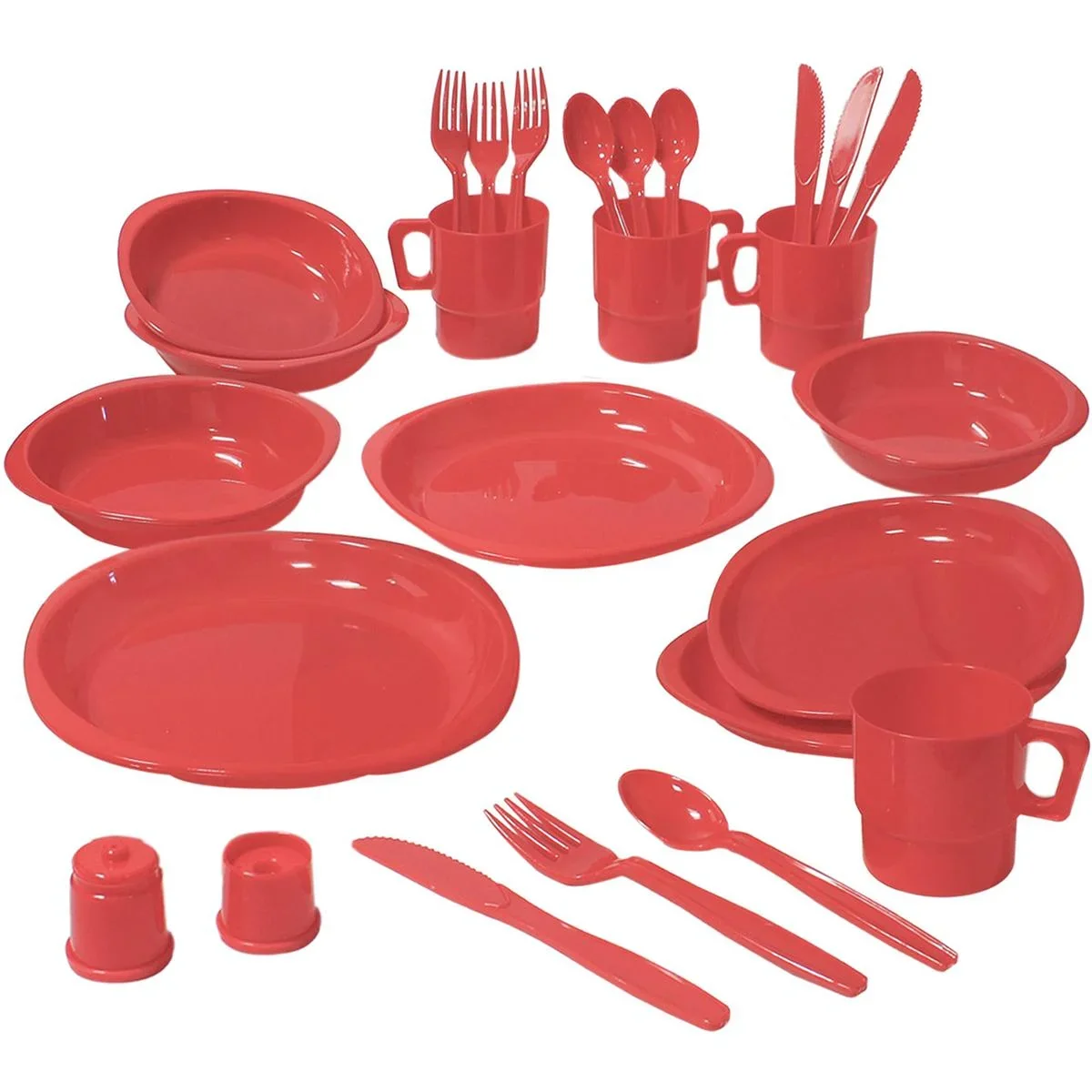 Camp Active Besteckset - 24 Teile - Kunststoff - div. Farben - 0