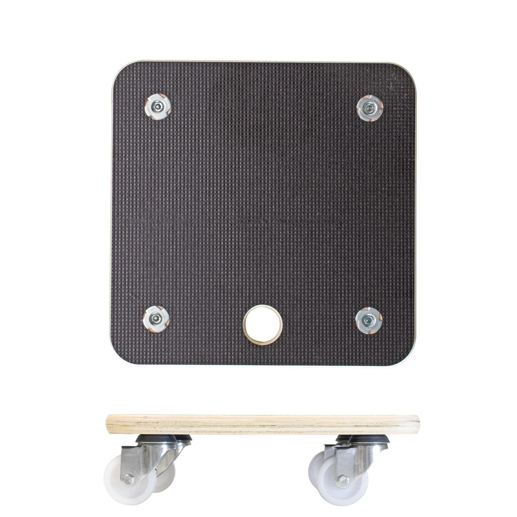 Multi Roller MR 1350, 29 x 29 x 8,5 cm, harte Rollen Ø 50 mm, Platte Multipley Maxigrip FSC®, 2 Bremsen, Tragkraft 200 kg - 2