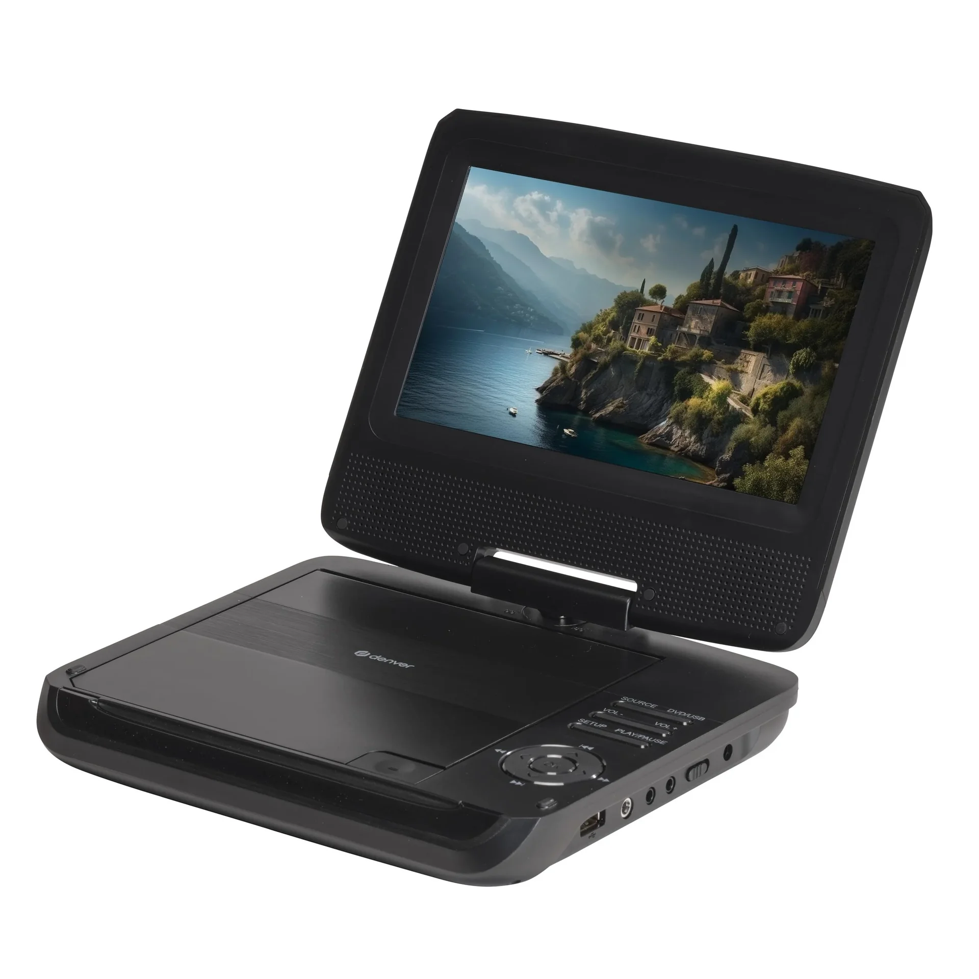 Tragbarer DVD Player mit 7 Zoll Display, Akku und AVI Wiedergabe - 2