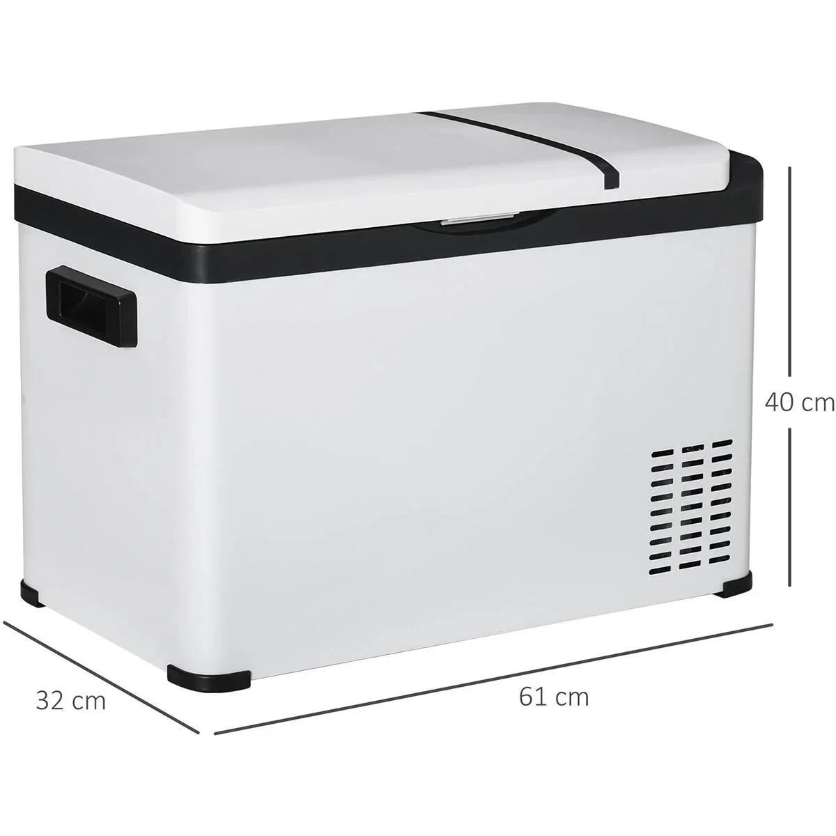Kühlbox Electric - 30 Liter - bis zu -22° C - Weiß - 61 x 32 x 40 - 0