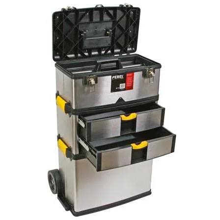 WERKZEUGTROLLY - ROSTFREIER STAHL - 570 x 354 x 830 mm - 0