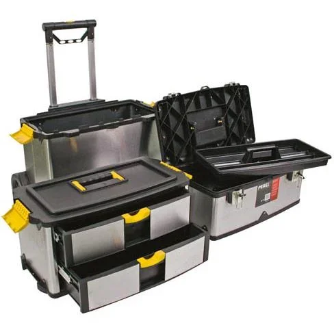 WERKZEUGTROLLY - ROSTFREIER STAHL - 570 x 354 x 830 mm - 1