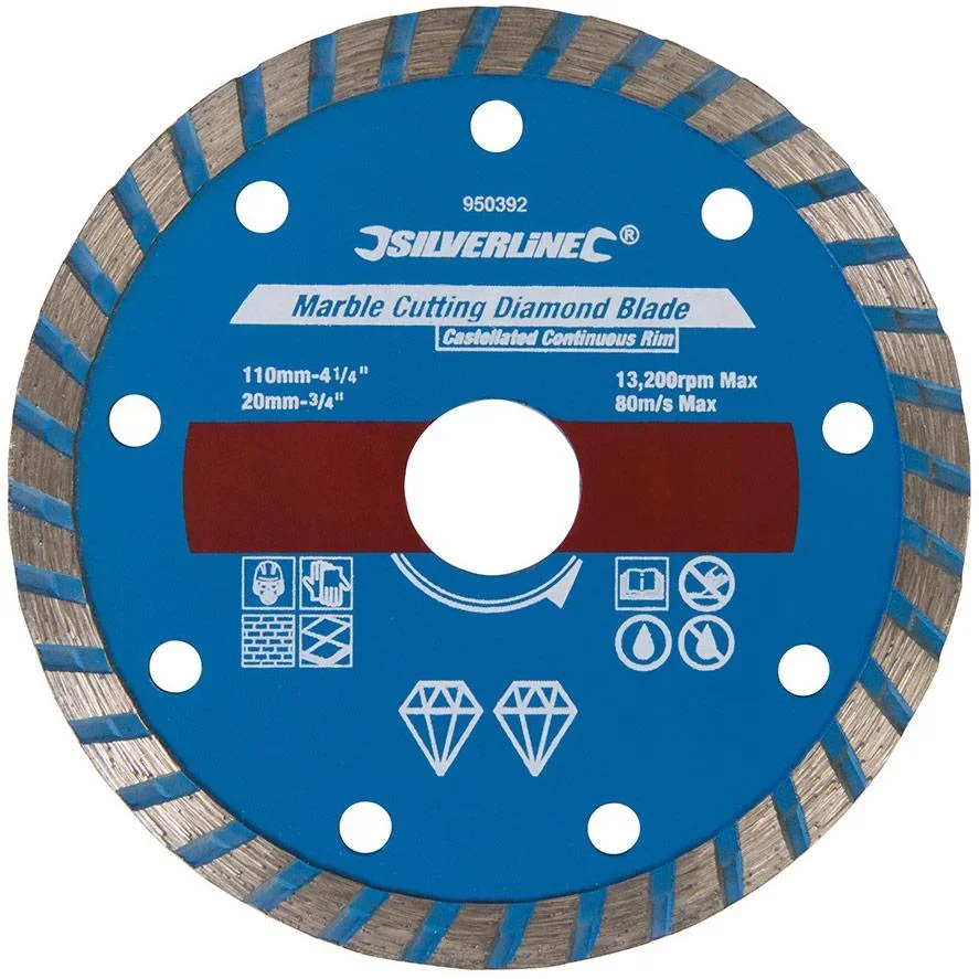 Nasssteinsäge - 1250W - 110 mm MIT Sägeblatt 110x2,7x20 mm - 0