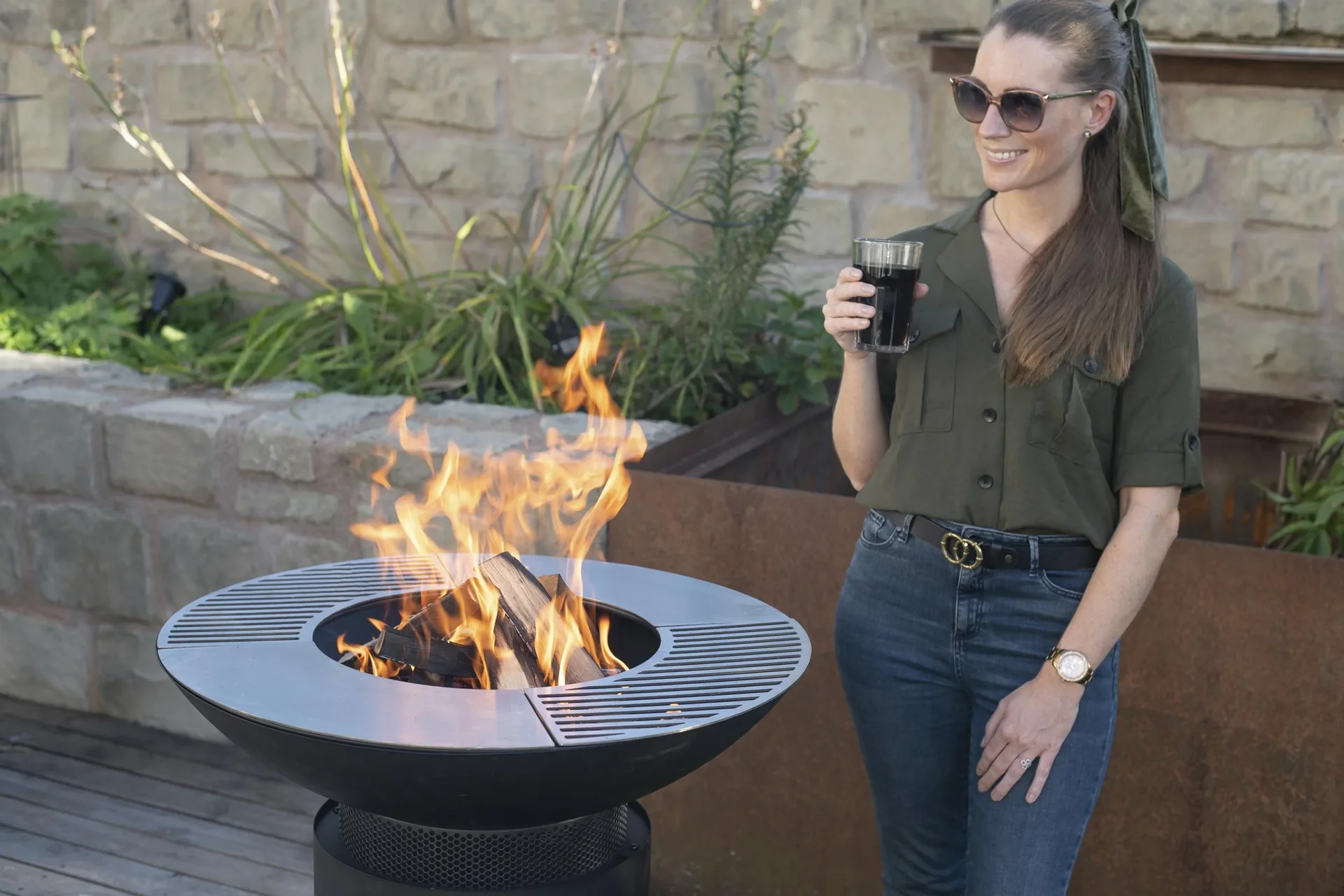 Westmann Grill, Plancha und Feuerplatte schwarz - 1