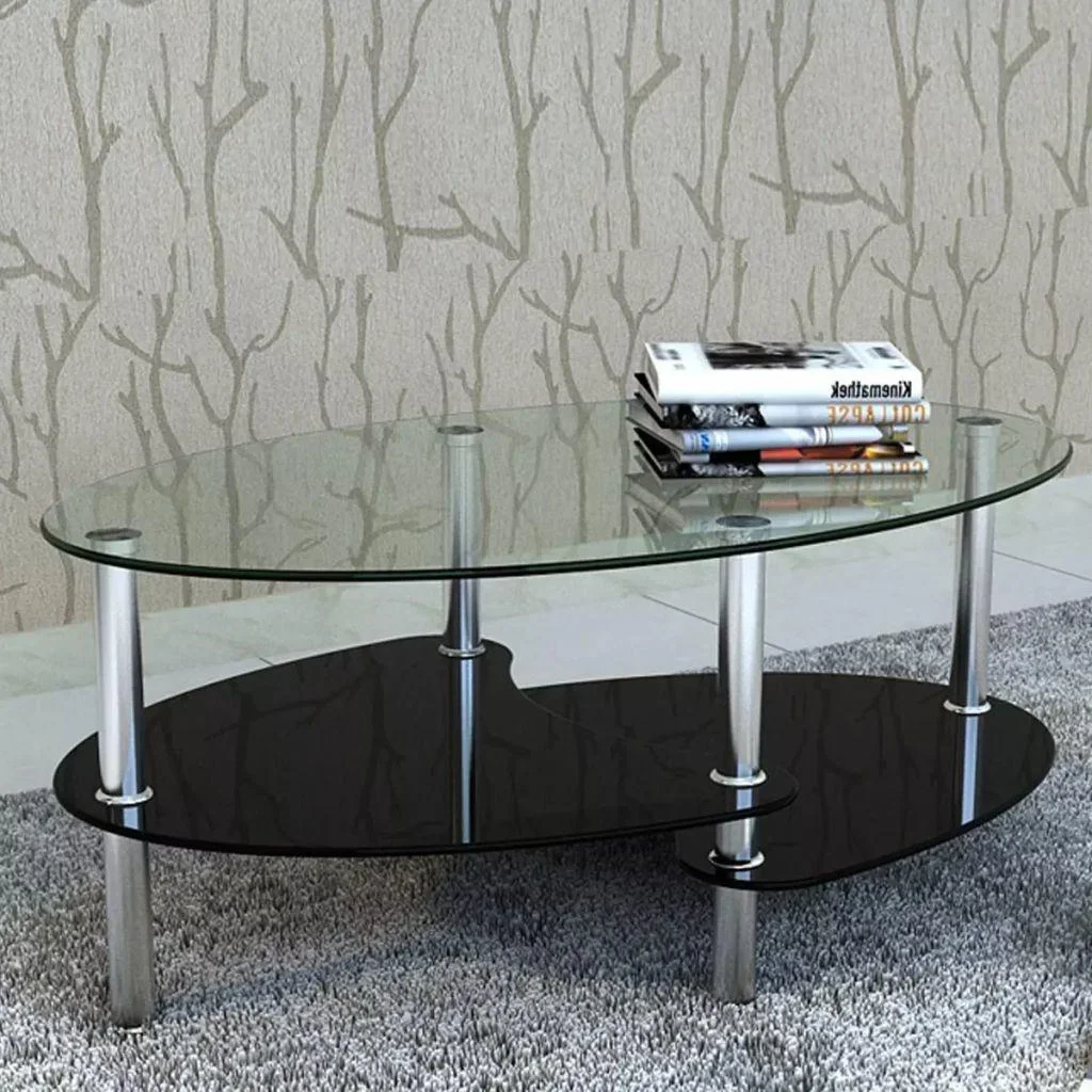 Couchtisch mit exklusivem Design schwarz - 2